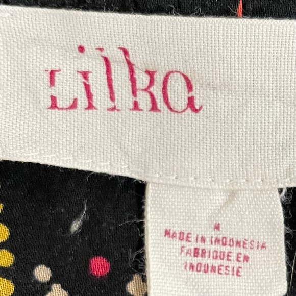 Anthropologie Lilka Floral Bird Print Cotton Dress - Picture 5 of 10